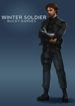 Vylla-Art:  James “Bucky” Barnes: The Winter Soldier - 23/46 365 Days In Counting.