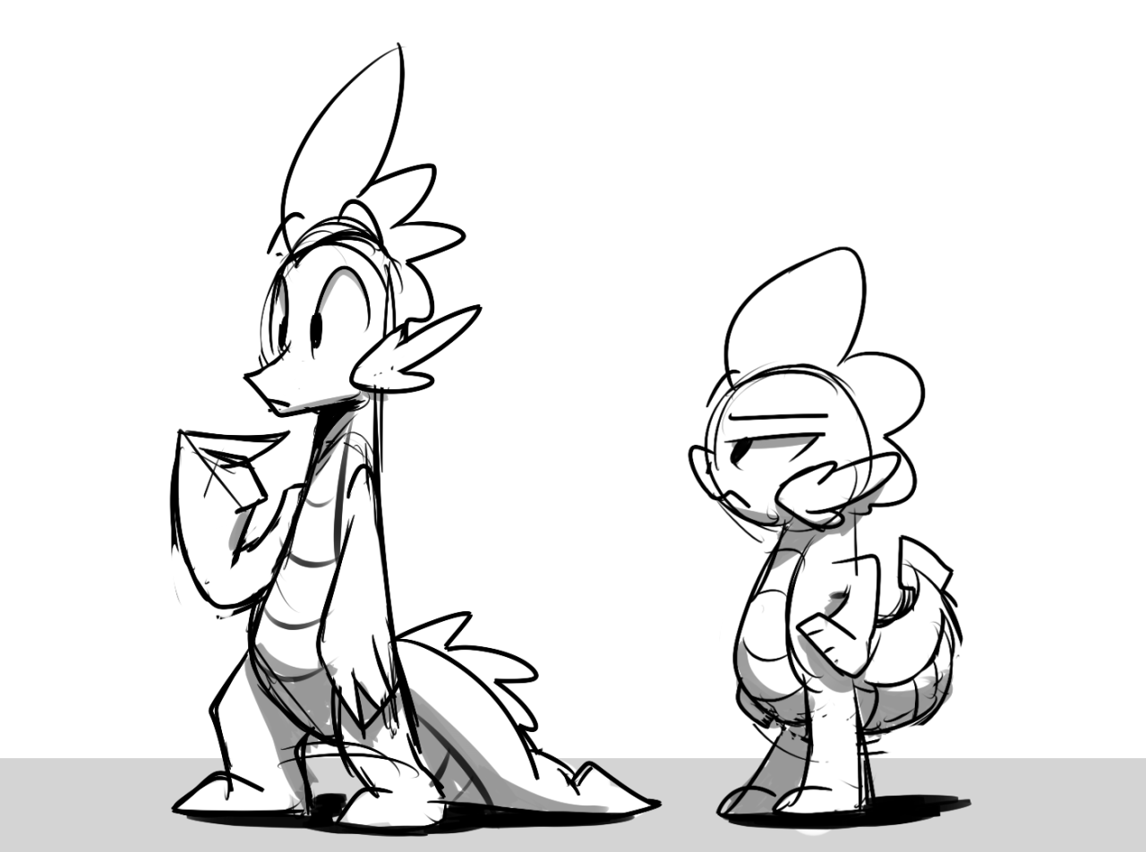 Some other stream doodles from last night! Wanted to try some teen/older spike in