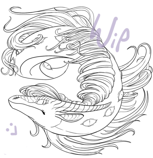 frforlosers:don’t usually post full WIPs but I just gotta show off this line art before I star