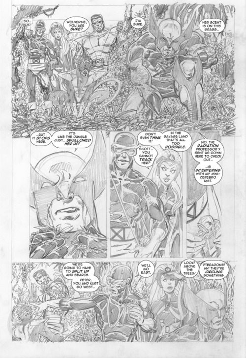 X-Men Elsewhen #1, page 7 by John Byrne. 2019.  This page was first posted as a sneak peek on July 1