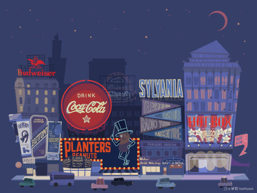 I’m a sucker for 20th century ;)The 4th project “Times Square circa 1950”Graphic D