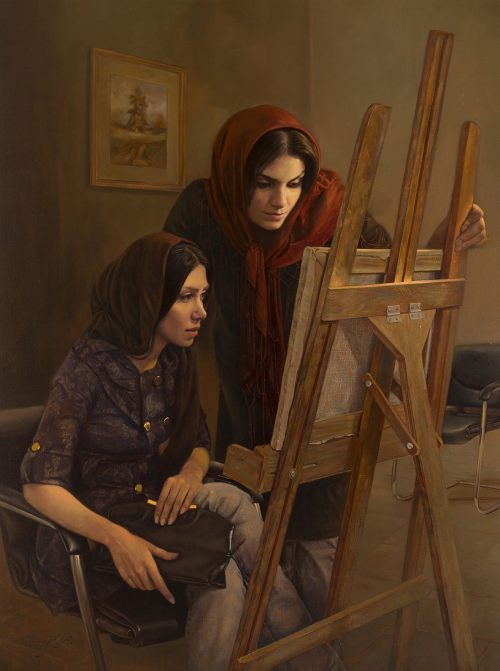 Reza Rahimi  |  رضا رحیمی لسکو  -  Painting,  2014Iranian, b. 1979Oil on canvas