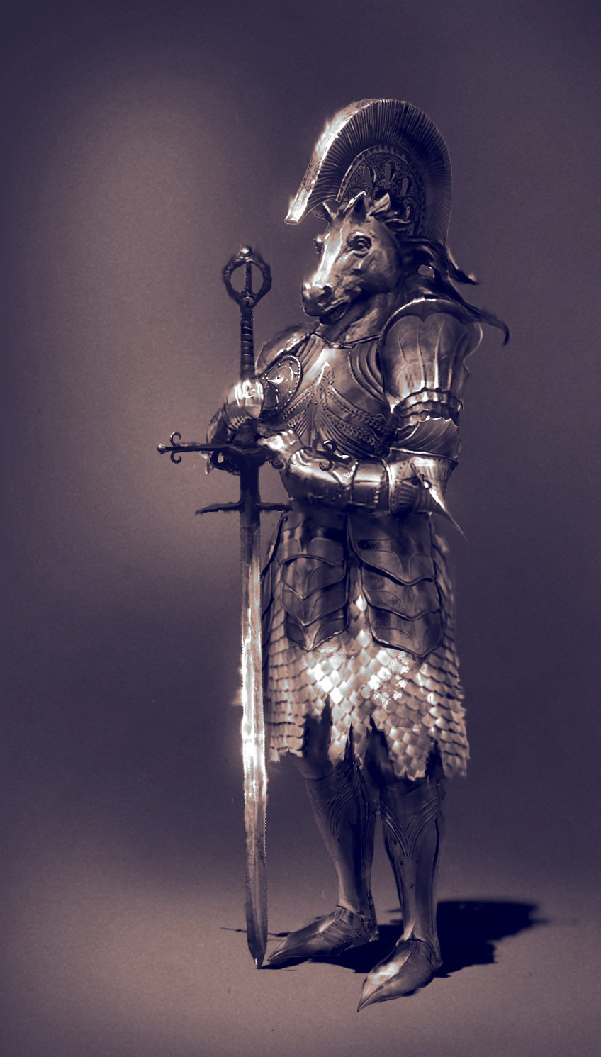 quarkmaster:   knights concepting practice   Alex Vasin   