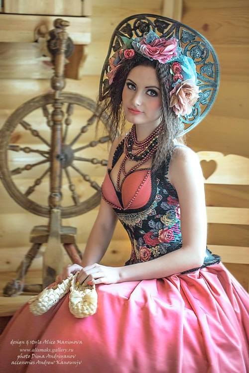 Fashions by Alice Maximova, leather work by Andrew Kanounov