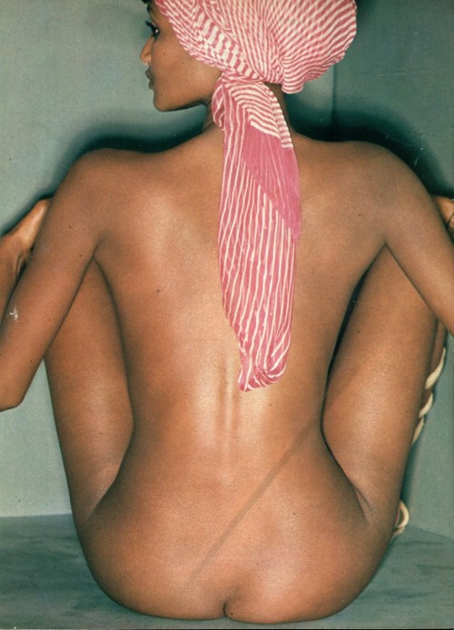 eroticaretro: Eritrean-born Italian actress, Ines Pellegrini depicted in Playmen’s May 1977 issue; she is most noted for her work with controversial autuer Pier Paolo Pasolini. 