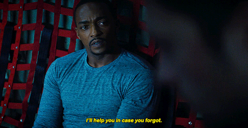 sharon-carter:You all right? THE FALCON AND THE WINTER SOLDIER Episode 2: The Star-Spangled Man