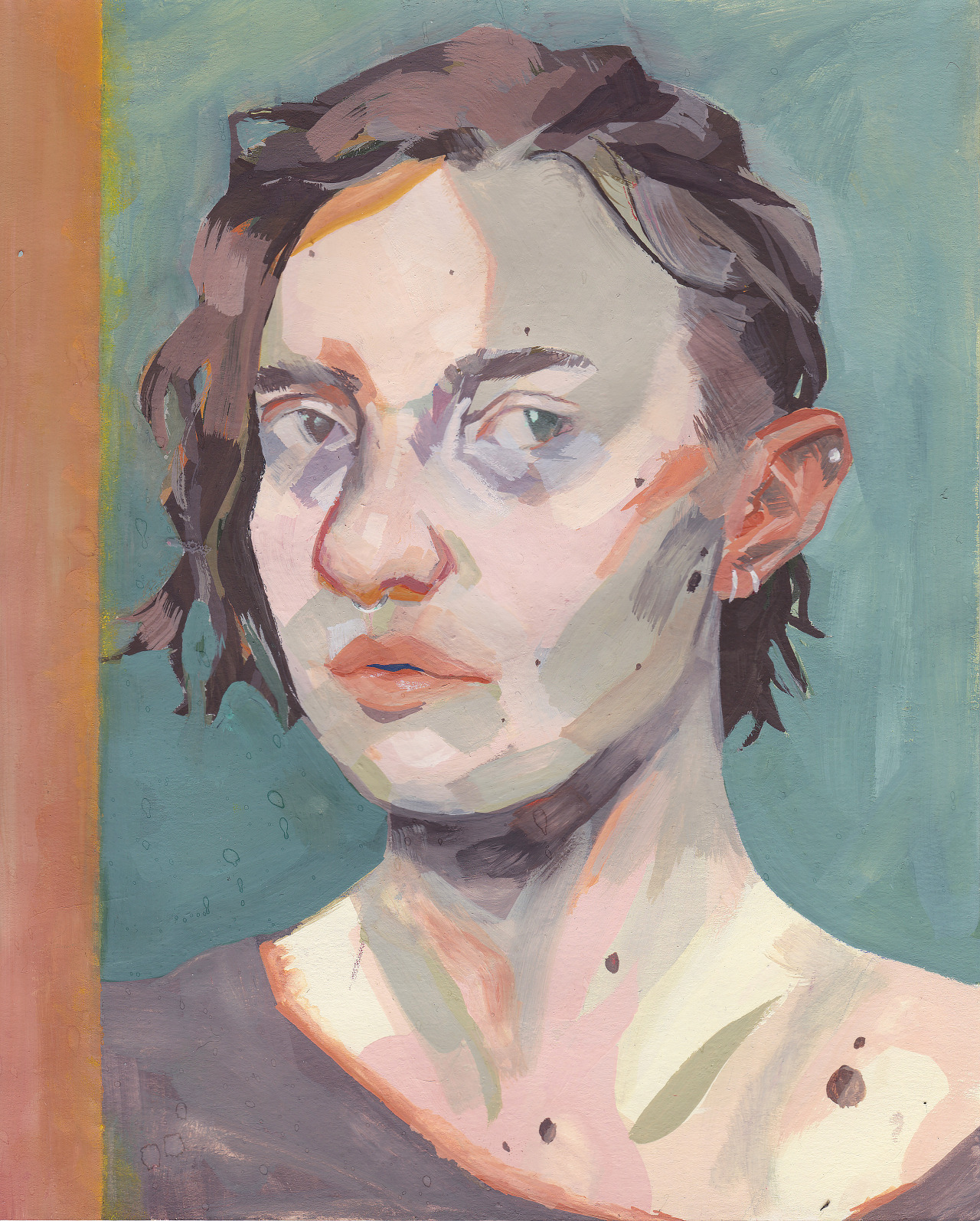 Gouache Portrait Sketch