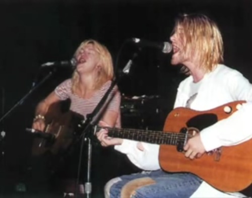 lobotomydoll:kurt and courtney, live at club porn pictures