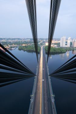 c1tylight5:  The cable-stayed bridge | Yaroslav Sereda      