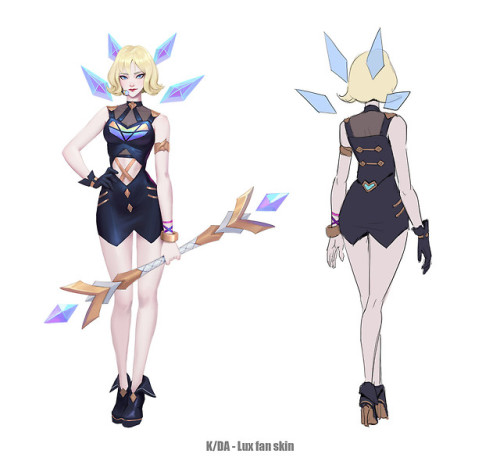 lolskinconcepts - KDA Fan Skins by Shen YH