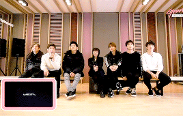 myungsues-u:  Infinite’s reaction when the Woollim logo appeared.