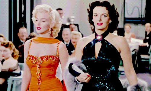 Marilyn Monroe and Jane Russell in Gentlemen Prefer adult photos