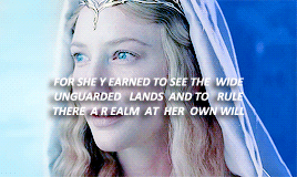 orlandobloom:  Gif request meme: witchofthekorcari asked: Tolkien +  favorite female elf» Galadriel