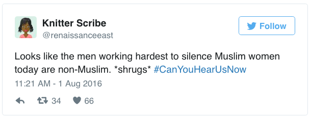 the-movemnt:  Muslim women are firing back at Trump with #CanYouHearUsNow. In his