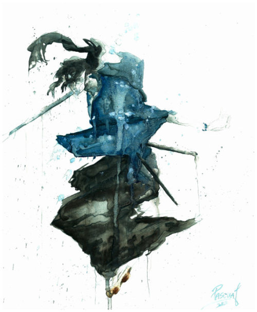 :  Samurai Champloo watercolor prints: X 
