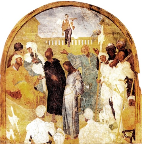 Christ before Pilate, 1525, Jacopo PontormoMedium: fresco