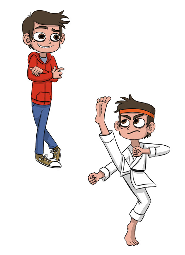 daronnefcy:  Some early Marcos!  The one on top is the first time I drew Marco as