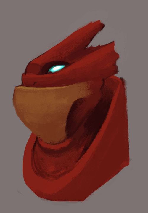 playing around with textured brusheslook like this creature is cosplaying as iron man or something.