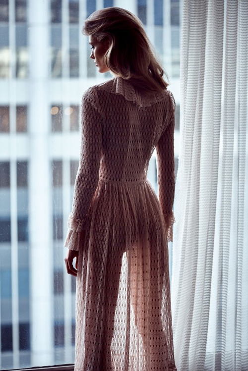 thelingerielovely: sheer dreaming edita vilkeviciute by lachlan bailey for vogue japan, july 2016