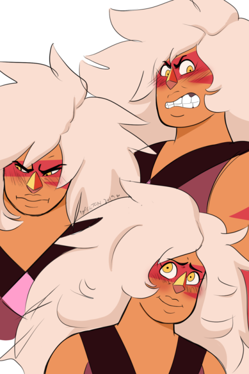 ashsanchezart:  here’s some cute blushy jaspers for your soul <3