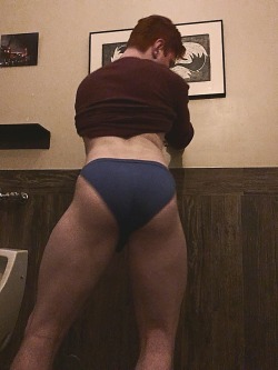 colorslashform:  At a brewery for NYE but took a hiatus in the bathroom for the last 2017 booty pic. Aw yiss.