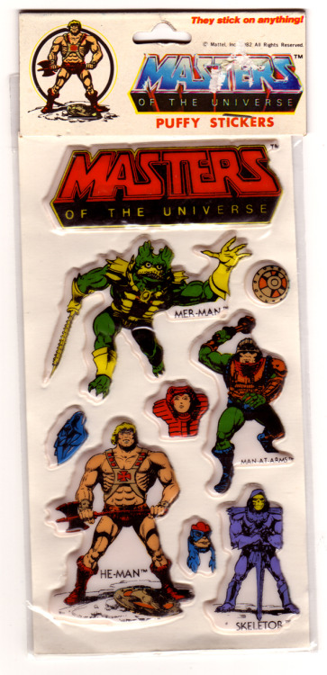 Masters of the Universe puffy stickers