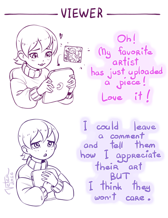 ❤ Give love! Spread love! ❤ Go and tell your favorite artist something nice about their art! Go-go-go!