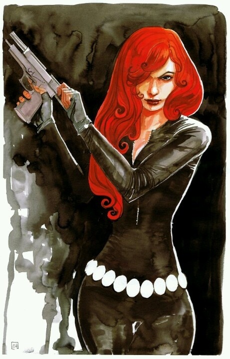 scifi-fantasy-horror:  BLACK WIDOW by •Stéphanie Hans 