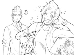 hinoe-0:    From a patron of mine’s request: Any Chocobro laughing at something so funny that he is laugh-crying😂Ignis is as a bonus❤Patreon | Redbubble | Society6