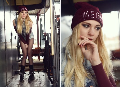 Fashionmylegs: Style Pick Body: American Apparel | Weste: Bershka | Boots: Zara | Beanie: Gossengold