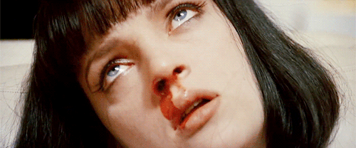 kayascodeliaro:   Don’t fuckin’ die on me, Mia!  Pulp Fiction (1994)