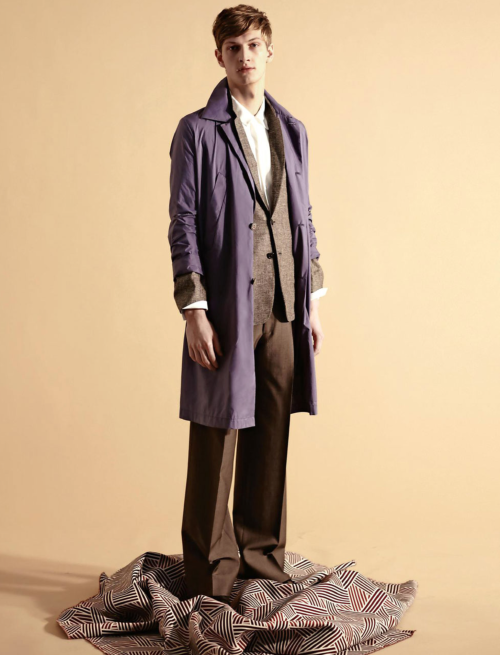 Corneliani long trench for Style Magazine Italia Photo Matco Mezzani Styling Giovanni De Ruvo