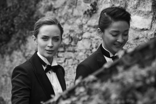 moviemakeher:Cate Blanchett, Emily Blunt and Zhou Xun suited up for IWC Schaffhausen’s ad campaign. 