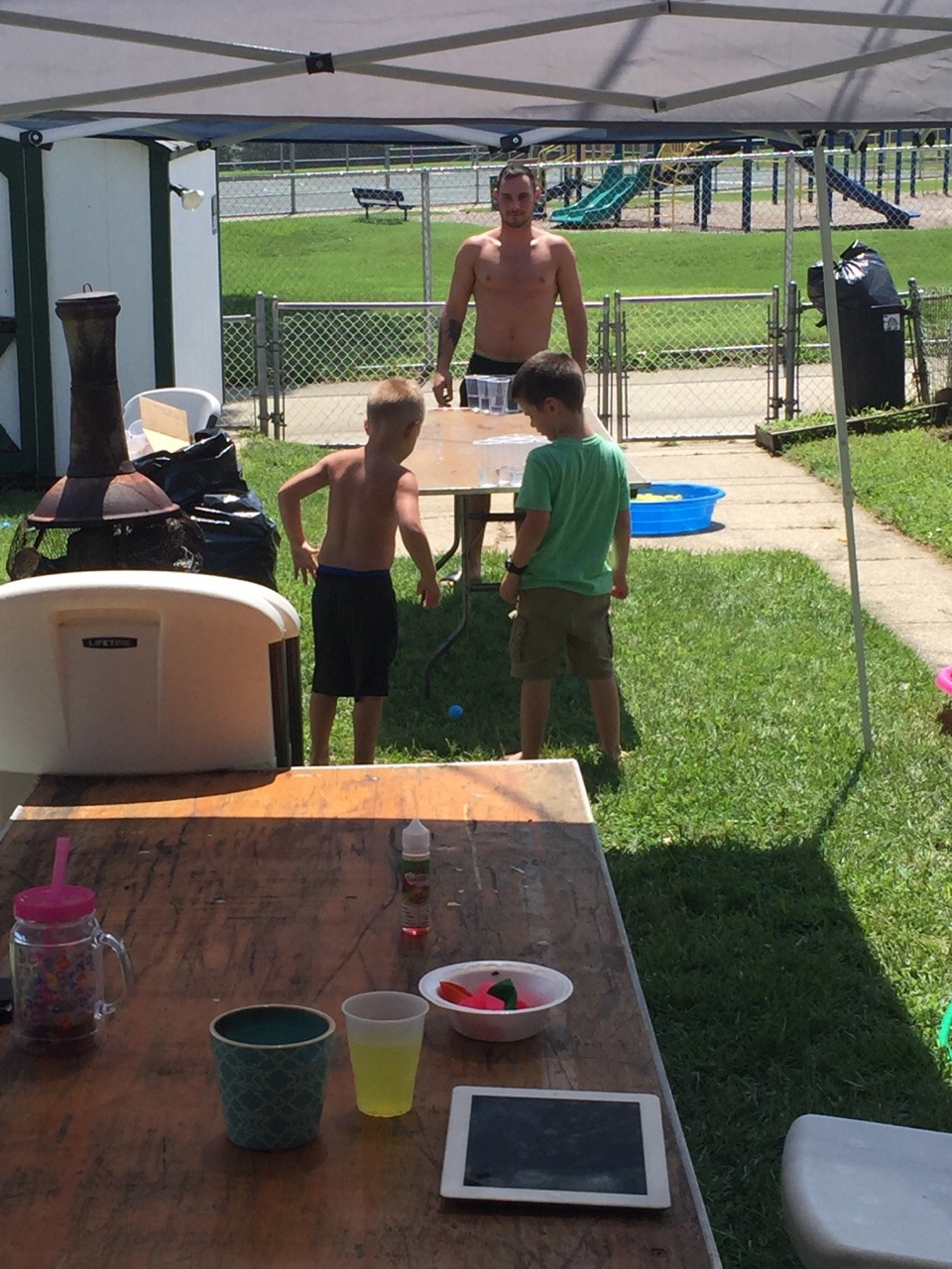 Teaching the kids pong