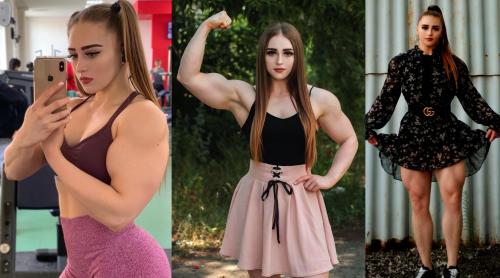 Russian powerlifter and model Julia Vins