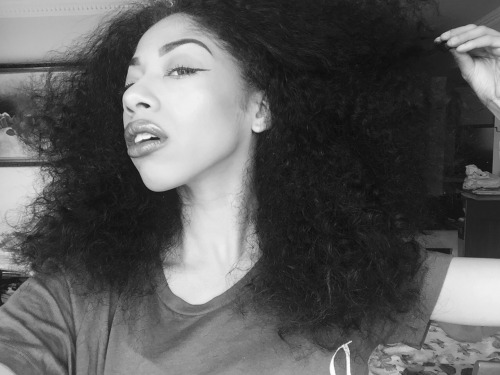 basicallyrihanna:  “Women of other ethnicity’s, their hair falls by nature. It drops, and drapes, and hangs loosely. But a Black woman’s hair rises by nature. It blossoms against the current of life. At its best, it swirls and spins like the earth,