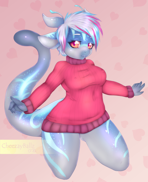 cheezayballz:  Finished YCH for Thorai  It’s her awesome space goat character Wind Chill :) ♥  Ooo, cool markings~ Owo