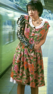 bornofanatombomb:  Jun Togawa’s robotic arm &ldquo;…Togawa’s lyrics repeatedly treat her own body as ‘insect-like’ (in songs such as Pupae Woman and Swarms of Insects), or as distorted into robotic, quasi-human forms. This ties into a simultaneous