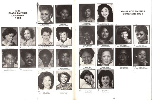 Miss Black America of MilwaukeeIn 1981 and 1984, Vel Phillips was a judge for the Miss Black America
