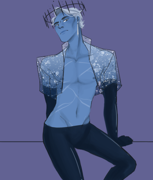 allthepandasintheworld:it’s a tiddies out sort of look Hades is @usedbandaid‘s design, I just gave h
