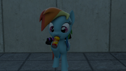 askderpyscientist:Derpy: Don’t worry they were using rubber bullets.xD