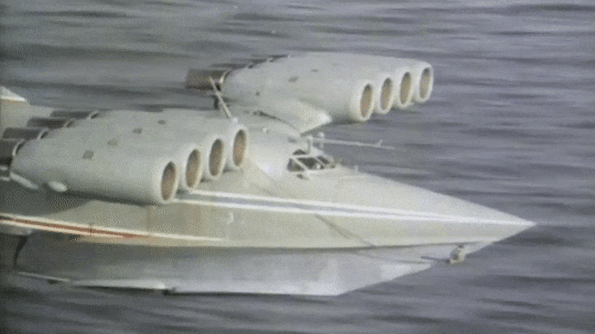 enrique262:  The Caspian Sea Monster The KM (Korabl Maket) (Russian: Корабль-макет, literally “Ship-prototype”), known colloquially as the Caspian Sea Monster, was an experimental ground effect vehicle (ekranoplan) developed in the Soviet