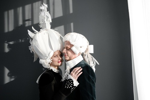 sartorialadventure:Baroque paper wigs by Asya Kozina (click to enlarge)