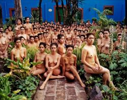 chapultepek:  Mexico City 9 (Museo Frida Kahlo) 2007  c-print mounted between plexi  h: 40 x w: 50 in / h: 101.6 x w: 127 cm  SPENCER TUNICK