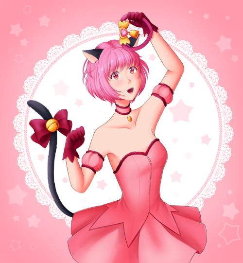 Since I can’t wait to see the new Mew Mew anime here’s a fanart of Mew Ichigo!