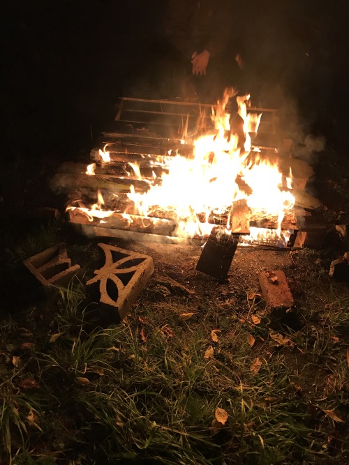 Cheers y'all , fire and whiskey time