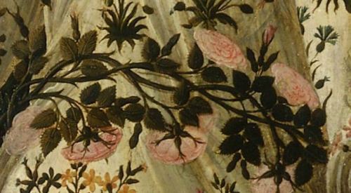 renaissance-art:Details from Botticelli’s Primavera