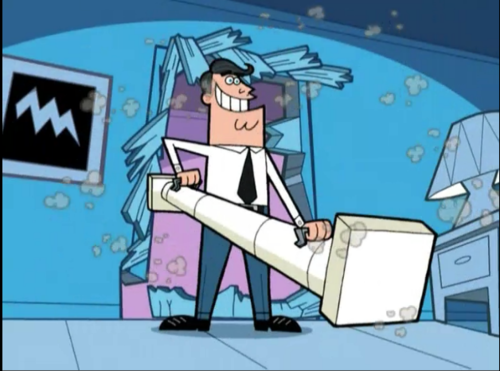 Oh Shaaaaads! I’m respecting your privacy, by knocking, but asserting my authority,