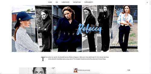 rebeccalouisaferguson:We have a new look!Over the past week we’ve been busy revamping the look of ou