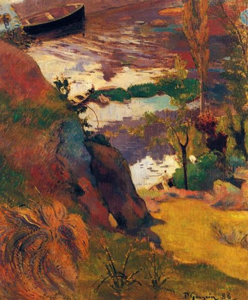  Paul Gauguin“Fishermen and Bathers on the Aven” 